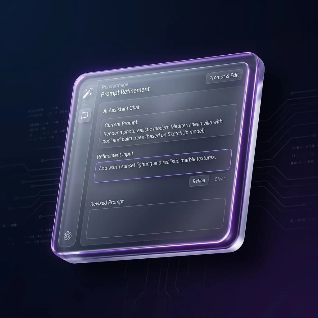 The Design tab with masking and material editing tools.